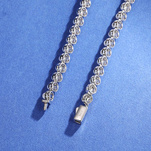6mm S925 Moissanite Pearl Round Tennis Chain - Different Drips