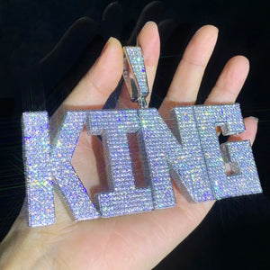 Large Bold Font Custom Letter Pendant - Different Drips