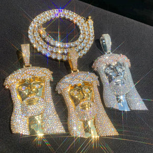 Crown Of Thorns Jesus Head Pendant - Different Drips