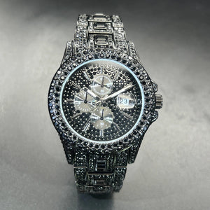 Bust Down Chronograph Date Watch - Different Drips