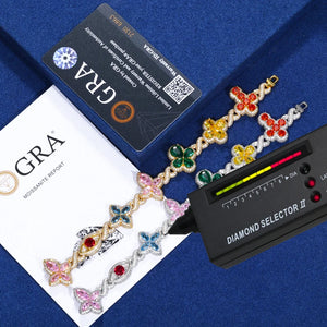 S925 Moissanite Floral Garden Bracelet - Different Drips