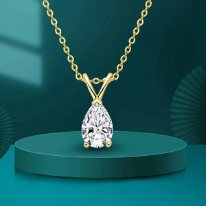 Women's S925 Moissanite Diamond Raindrop Pendant - Different Drips