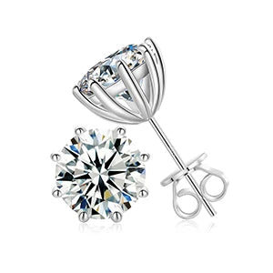 S925 0.5-12ct Moissanite Stud Earrings - Different Drips
