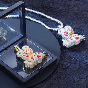 S925 Moissanite Savage Bear Pendant - Different Drips