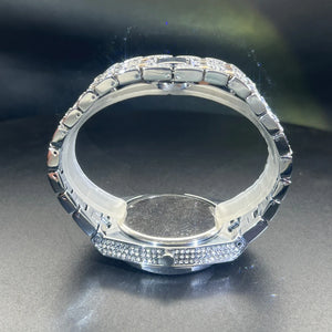 Bust Down Green Emerald Baguette Watch - Different Drips