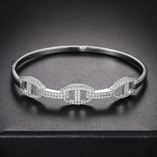 S925 Moissanite Mariner Stationed Bracelet - Different Drips