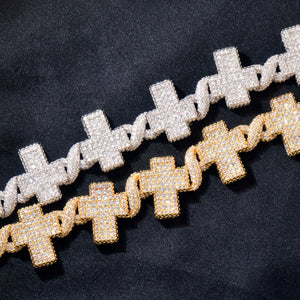 15mm Cross Infinity Link Chain - Different Drips