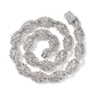 Diamond Floral Mariner Link Chain - Different Drips