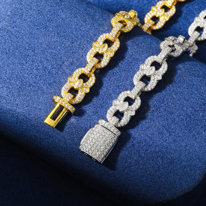 S925 Moissanite Marquise Link Diamond Bracelet - Different Drips