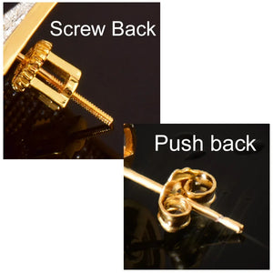 14mm Big Round Cut Pave Earrings - Different Drips