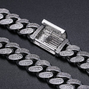 12mm Iced Out Miami Cuban Link Chain - Different Drips