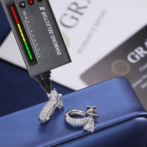 S925 Moissanite Two In One Huggie / Stud Earrings - Different Drips