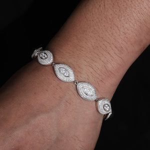 S925 Moissanite Diamond Eye Link Bracelet - Different Drips