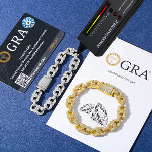 S925 Moissanite Marquise Link Diamond Bracelet - Different Drips