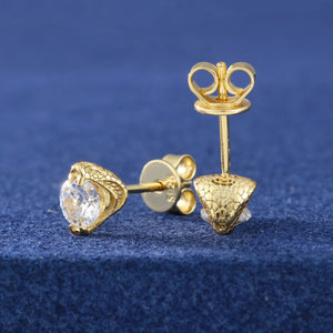 S925 Moissanite Diamond Snake Claw Stud Earrings - Different Drips