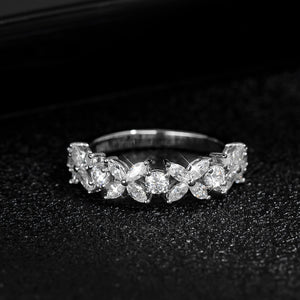 Women's S925 Moissanite Butterfly Link Ring - Different Drips