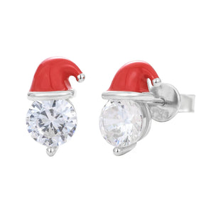 S925 Moissanite Diamond Santa Stud Earrings - Different Drips
