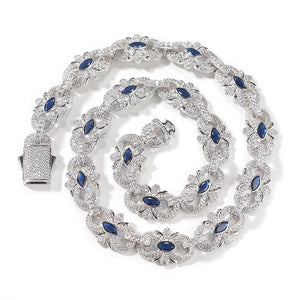 Diamond Floral Mariner Link Chain - Different Drips