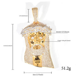 Crown Of Thorns Jesus Head Pendant - Different Drips