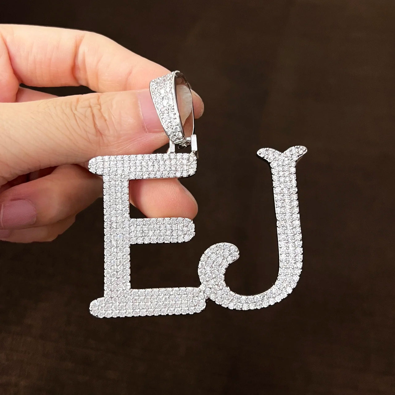 Big Uni Custom Letter Pendant - Different Drips