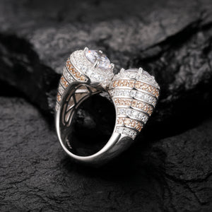 S925 Moissanite Cornucopia Ring - Different Drips