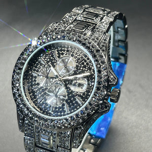 Bust Down Chronograph Date Watch - Different Drips