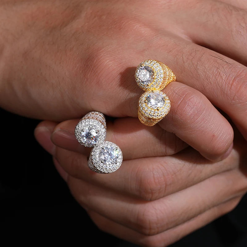 S925 Moissanite Cornucopia Ring - Different Drips