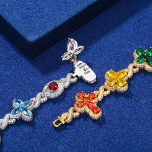 S925 Moissanite Floral Garden Bracelet - Different Drips