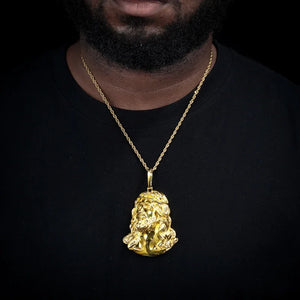 S925 Solid Jesus Piece Pendant - Different Drips