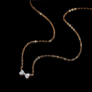 Women's S925 Moissanite Diamond Bow Tie Pendant - Different Drips