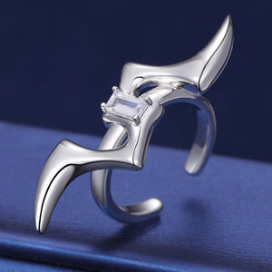 S925 Moissanite Diamond Lightning Ring - Different Drips