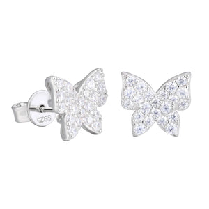 S925 Moissanite Butterfly Stud Earrings - Different Drips