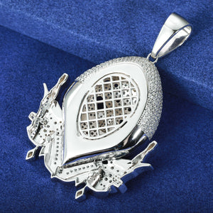 S925 Moissanite Diamond Jason Mask Pendant - Different Drips