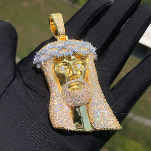 Crown Of Thorns Jesus Head Pendant - Different Drips