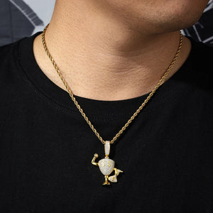 S925 Moissanite Money Bag Trophy Pendant - Different Drips