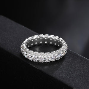 3mm S925 Moissanite Band Ring - Different Drips