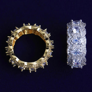 Pear-Cut Crown Eternity Ring - Different Drips