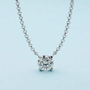 Women's S925 Round Cut Moissanite Diamond Pendant - Different Drips