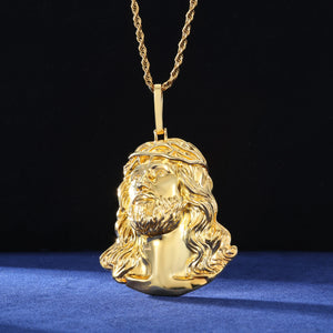 S925 Solid Jesus Piece Pendant - Different Drips