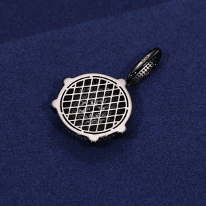 S925 Moissanite Diamond Dome Medallion Pendant - Different Drips