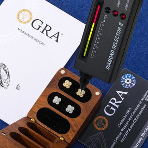 S925 Moissanite Snowburst Cluster Stud Earrings - Different Drips