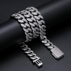12mm Iced Out Miami Cuban Link Chain - Different Drips