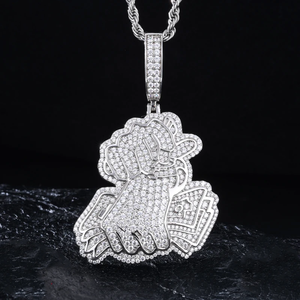 S925 Moissanite Fistful of Cash Pendant - Different Drips