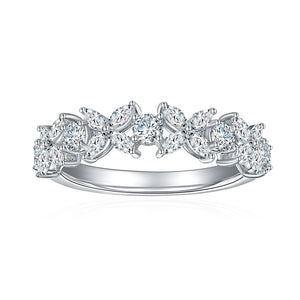 Women's S925 Moissanite Butterfly Link Ring - Different Drips