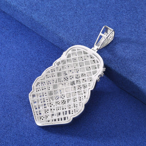 S925 Moissanite Baguette Diamond Jesus Piece Pendant - Different Drips