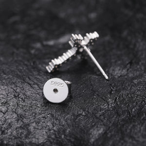 S925 Moissanite Diamond Cross Earrings - Different Drips