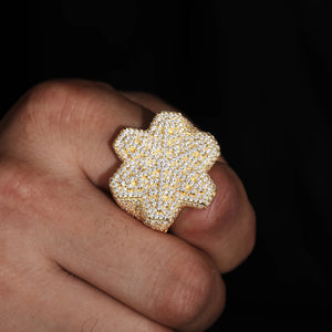 S925 Moissanite Diamond Snowflake Ring - Different Drips