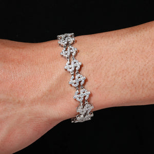 S925 Moissanite Dollar Link Bracelet - Different Drips