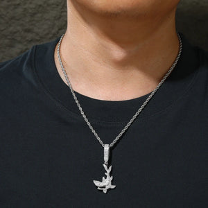 Moissanite Iced Shark Pendant - Different Drips