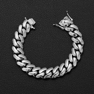 10-22mm Solid 18k Gold Plated Miami Cuban Link Bracelet - Different Drips